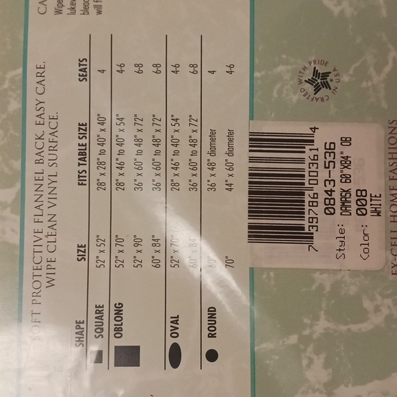 White Tablecloth - Picture 4 of 4